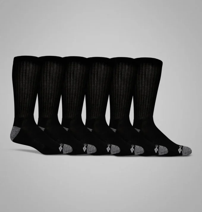6er-Pack Crew-Socken für Damen