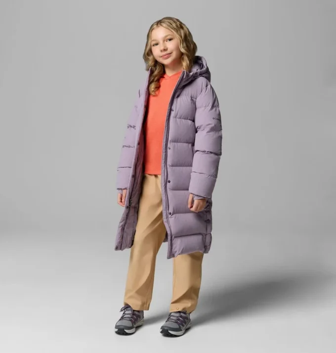 Amaze Puff™ Lange Kapuzenjacke für Mädchen