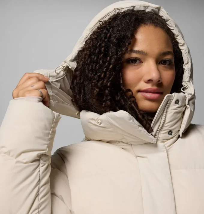 Damen Amaze Puff™ Lange Kapuzenjacke – Übergrößen