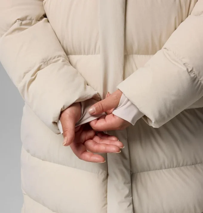 Damen Amaze Puff™ Lange Kapuzenjacke – Übergrößen