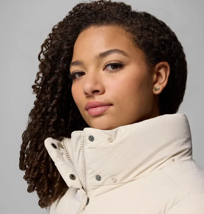 Damen Amaze Puff™ Lange Kapuzenjacke – Übergrößen