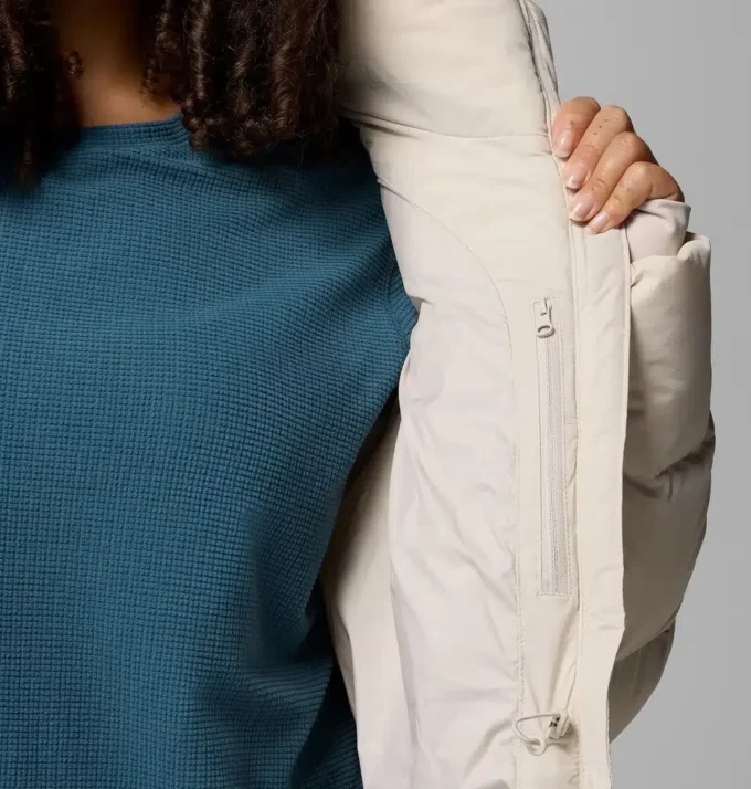 Damen Amaze Puff™ Lange Kapuzenjacke – Übergrößen