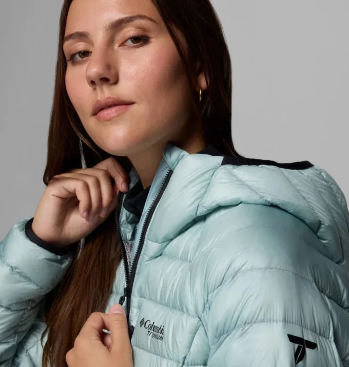 Damen Arctic Crest™ Daunenjacke mit Kapuze