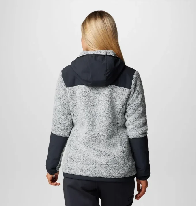 Damen Arctic Crest™ Sherpa Fleecejacke mit durchgehendem Reißverschluss