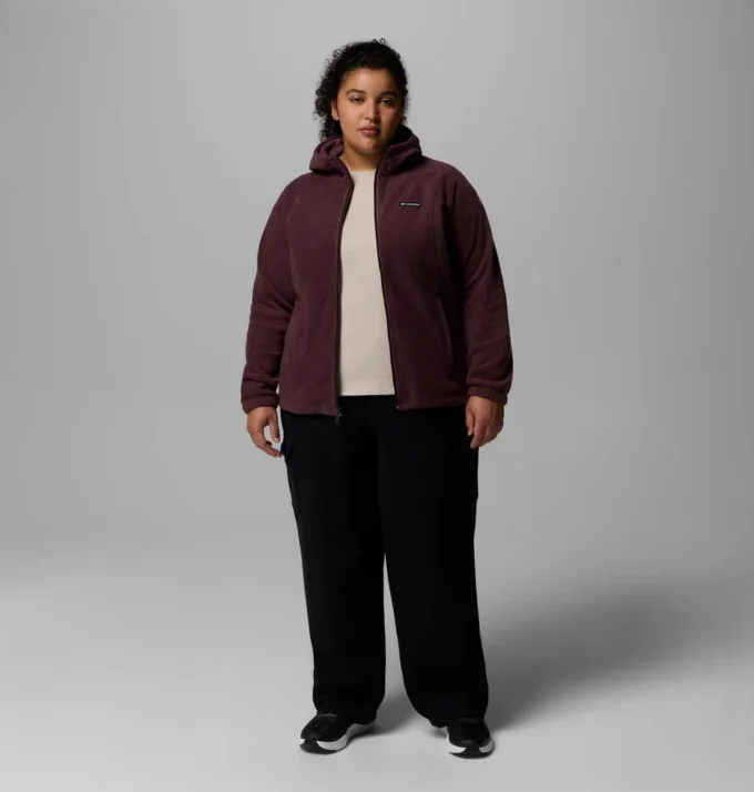 Damen Benton Springs™ Fleece-Hoodie mit durchgehendem Reißverschluss – Übergröße