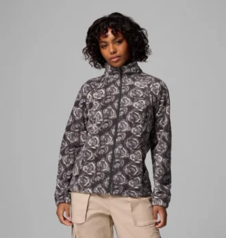 Damen Benton Springs™ Fleecejacke mit Print und durchgehendem Reißverschluss