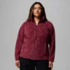 Damen Benton Springs™ Fleecejacke mit Print und durchgehendem Reißverschluss – Übergrößen
