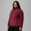 Damen Benton Springs™ Fleecejacke mit Print und durchgehendem Reißverschluss – Übergrößen