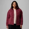 Damen Benton Springs™ Fleecejacke mit Print und durchgehendem Reißverschluss – Übergrößen