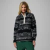 Damen Benton Springs™ Pullover mit Halbdruckknöpfen und Print