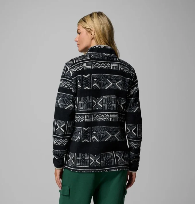 Damen Benton Springs™ Pullover mit Halbdruckknöpfen und Print