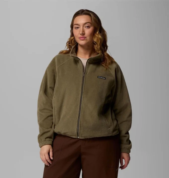 Damen Benton Springs™ Relaxed Full Zip Fleece Jacke – Übergrößen