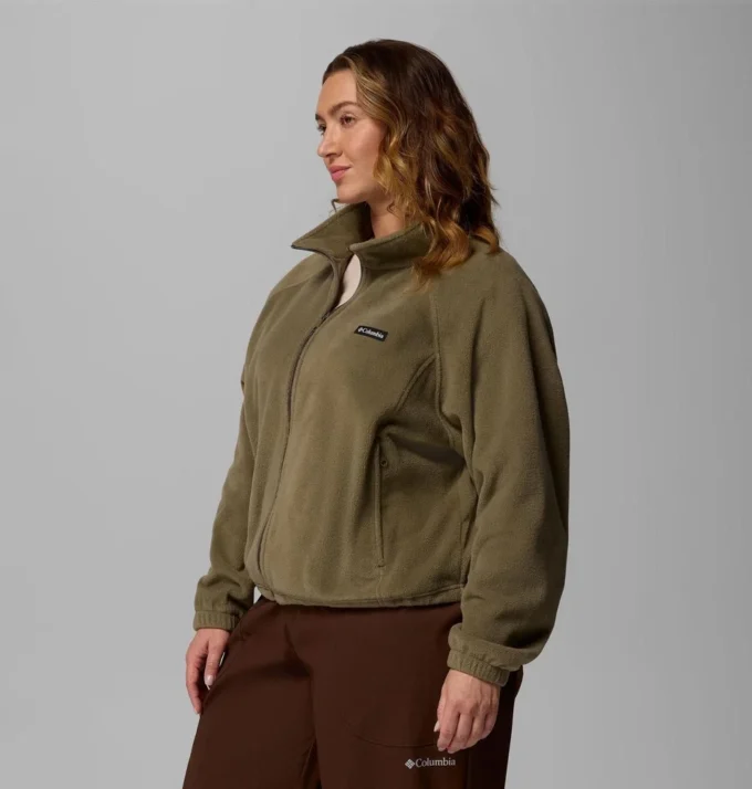 Damen Benton Springs™ Relaxed Full Zip Fleece Jacke – Übergrößen