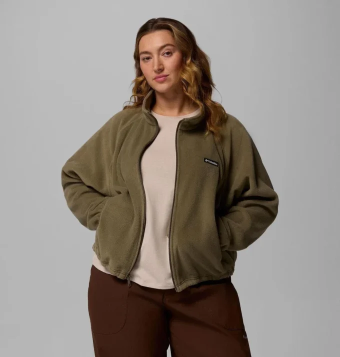 Damen Benton Springs™ Relaxed Full Zip Fleece Jacke – Übergrößen