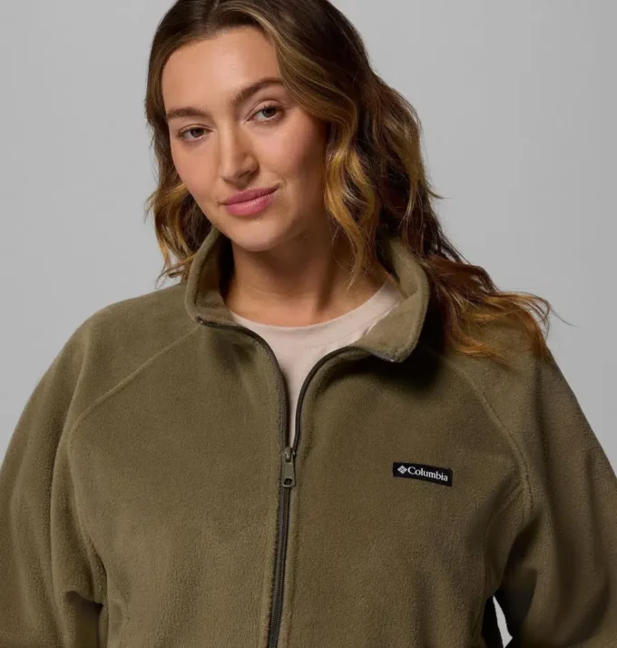 Damen Benton Springs™ Relaxed Full Zip Fleece Jacke – Übergrößen