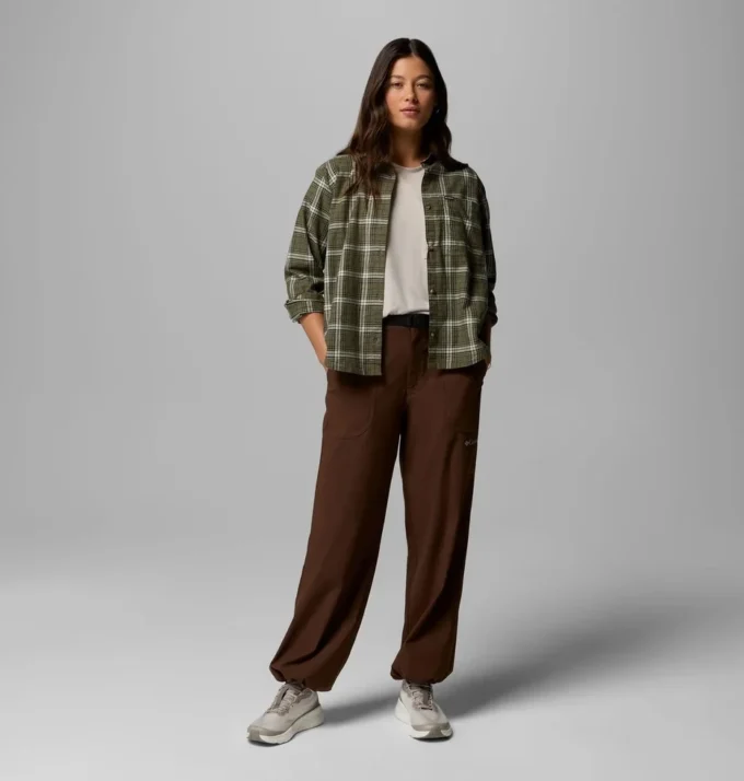 Damen Blue Point Creek™ Gewebtes Langarmhemd Damen Blue Point Creek™ Gewebtes Langarmhemd