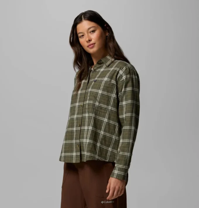 Damen Blue Point Creek™ Gewebtes Langarmhemd Damen Blue Point Creek™ Gewebtes Langarmhemd