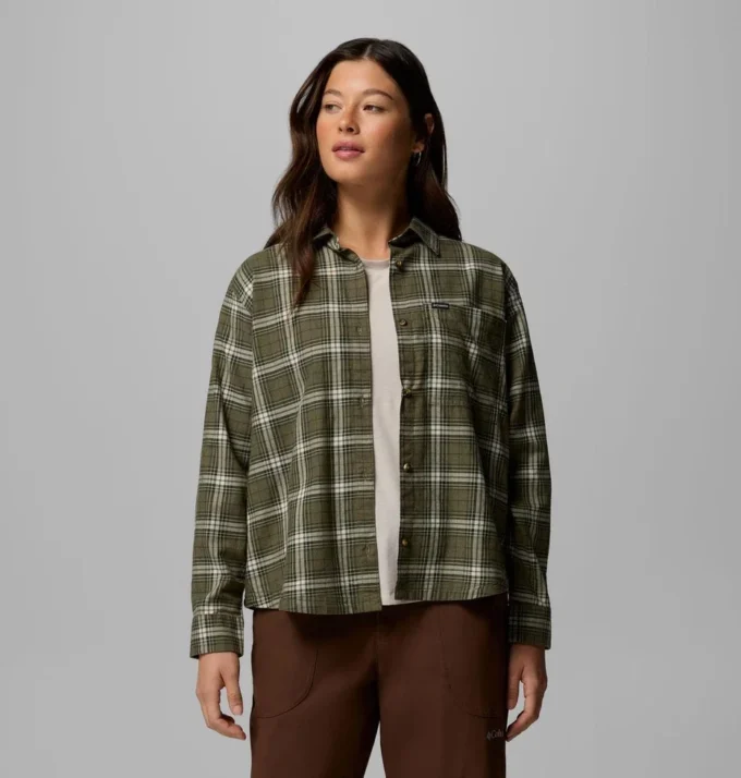 Damen Blue Point Creek™ Gewebtes Langarmhemd Damen Blue Point Creek™ Gewebtes Langarmhemd