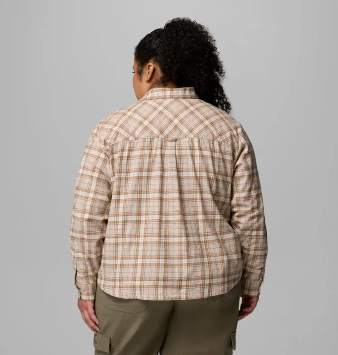 Damen Blue Point Creek™ Gewebtes Langarmhemd – Übergrößen Damen Blue Point Creek™ Gewebtes Langarmhemd – Übergrößen