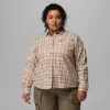 Damen Blue Point Creek™ Gewebtes Langarmhemd – Übergrößen Damen Blue Point Creek™ Gewebtes Langarmhemd – Übergrößen