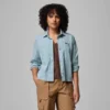 Damen Brea Falls™ Gewebtes Langarmhemd