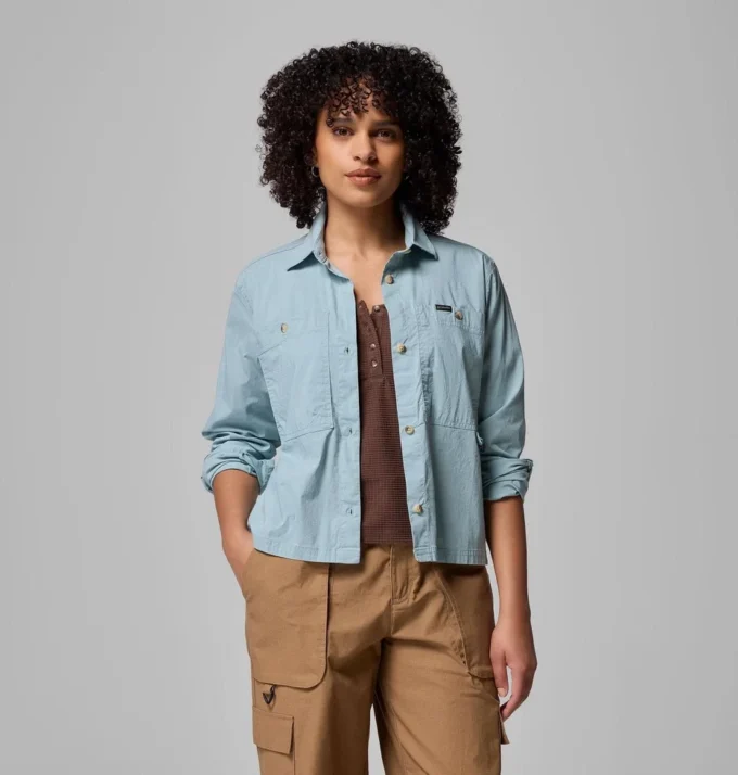 Damen Brea Falls™ Gewebtes Langarmhemd