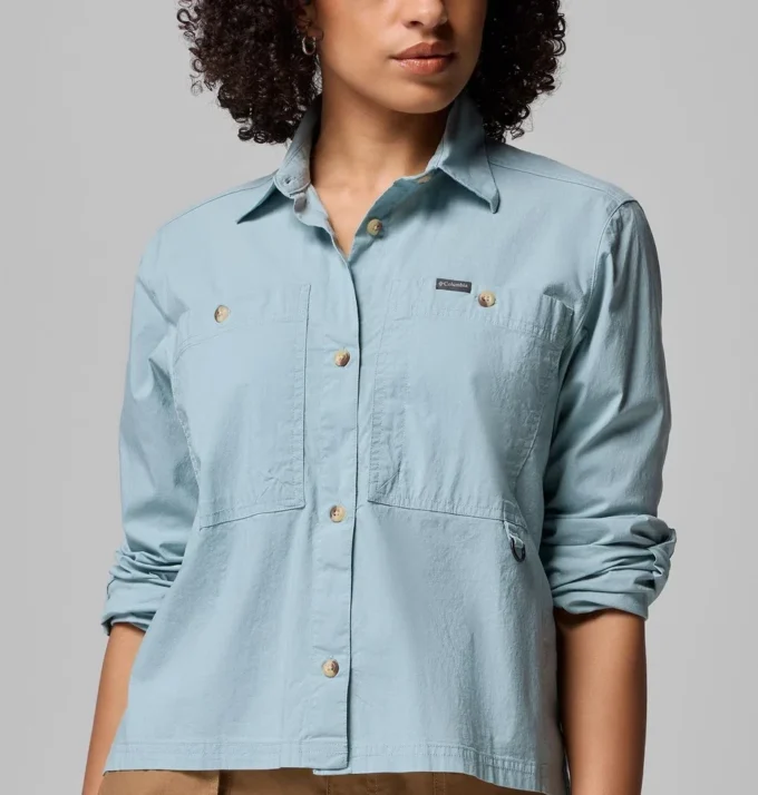 Damen Brea Falls™ Gewebtes Langarmhemd