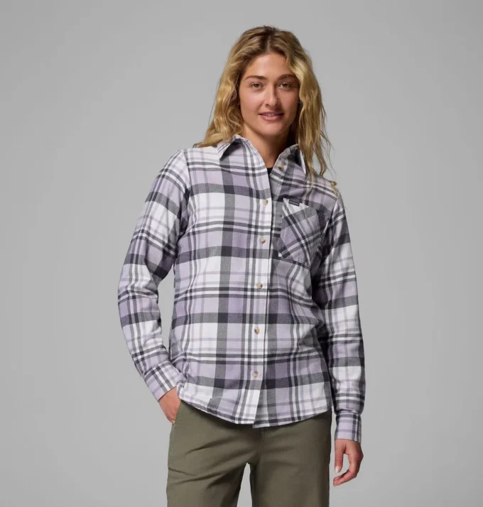Damen Calico Basin™ Flanellhemd mit langen Ärmeln