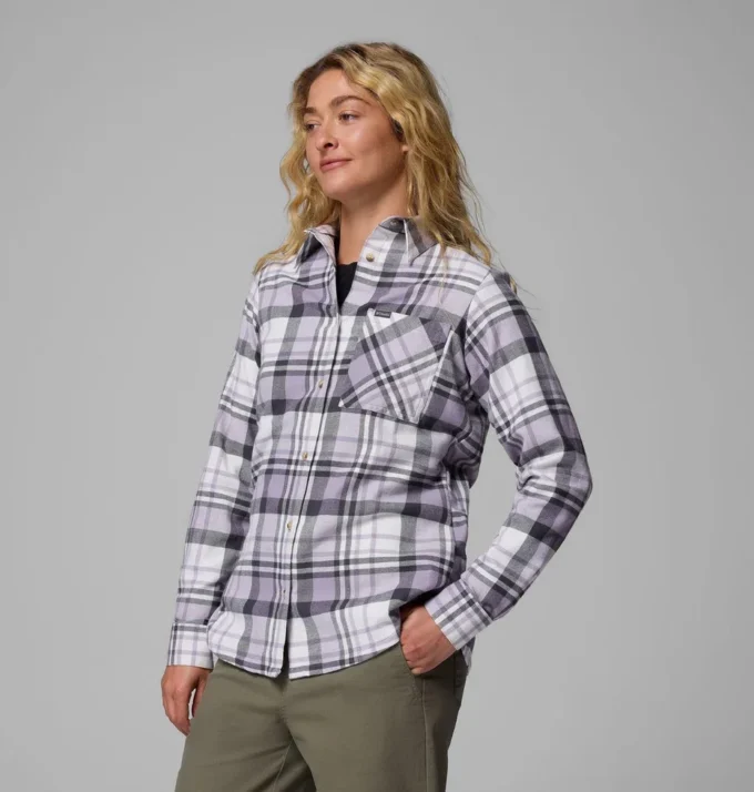Damen Calico Basin™ Flanellhemd mit langen Ärmeln
