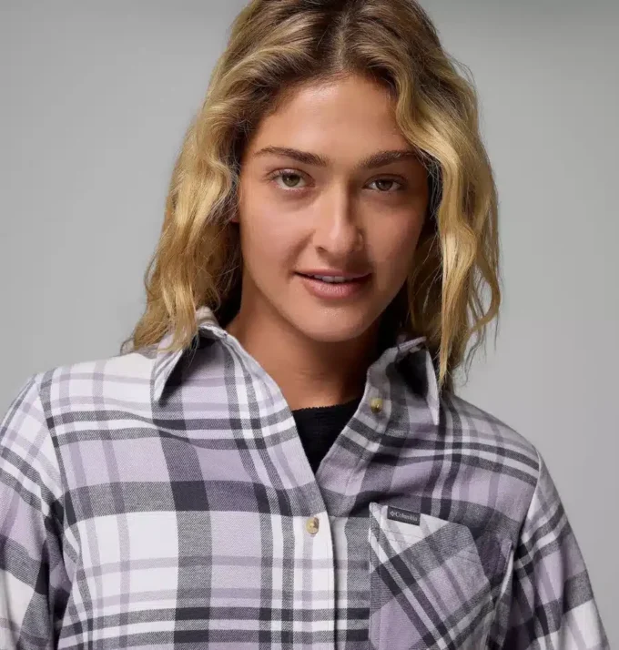 Damen Calico Basin™ Flanellhemd mit langen Ärmeln