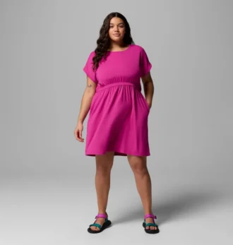 Damen Chill River™ Kurzarmkleid – Übergröße