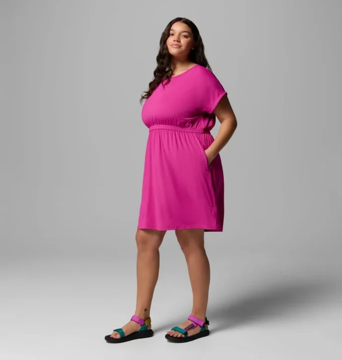 Damen Chill River™ Kurzarmkleid – Übergröße