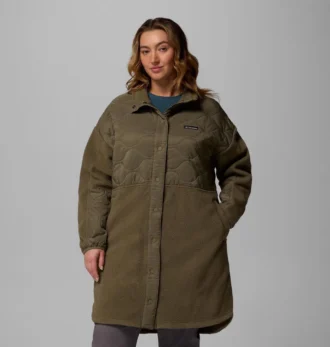 Damen Cloud Point™ Lange Fleecejacke – Übergröße