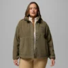 Damen Cloud Point™ Snap Fleece Jacke – Übergrößen