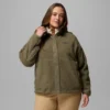 Damen Cloud Point™ Snap Fleece Jacke – Übergrößen