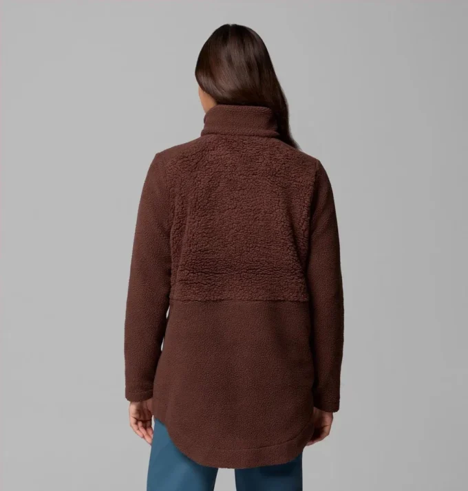 Damen Columbia Lodge™ Sherpa Fleecejacke mit durchgehendem Reißverschluss