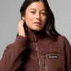 Damen Columbia Lodge™ Sherpa Fleecejacke mit durchgehendem Reißverschluss