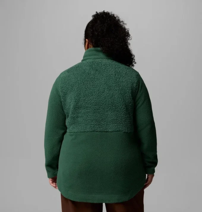 Damen Columbia Lodge™ Sherpa Fleecejacke mit durchgehendem Reißverschluss – Übergrößen