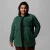 Damen Columbia Lodge™ Sherpa Fleecejacke mit durchgehendem Reißverschluss – Übergrößen