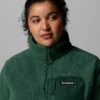 Damen Columbia Lodge™ Sherpa Fleecejacke mit durchgehendem Reißverschluss – Übergrößen