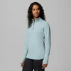 Damen Crystal Leaf™ Omni-Heat™ Helix Pullover mit halbem Reißverschluss