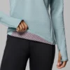 Damen Crystal Leaf™ Omni-Heat™ Helix Pullover mit halbem Reißverschluss