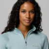 Damen Crystal Leaf™ Omni-Heat™ Helix Pullover mit halbem Reißverschluss