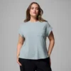 Damen Daniela Falls™ Kurzarmhemd – Übergröße