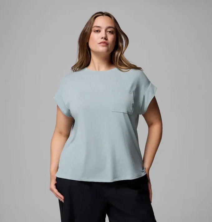 Damen Daniela Falls™ Kurzarmhemd – Übergröße