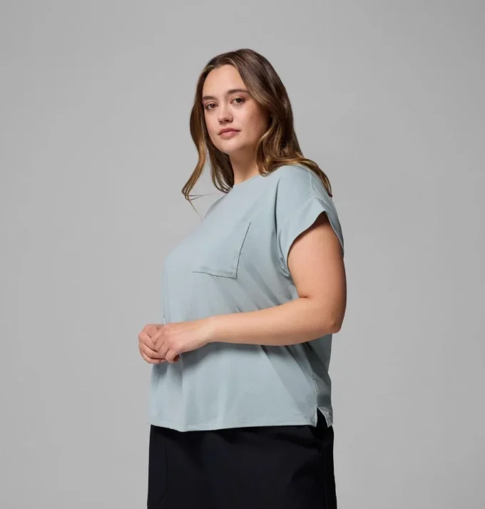 Damen Daniela Falls™ Kurzarmhemd – Übergröße
