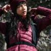 Damen-Daunenjacke mit Kapuze aus Corelite™ Damen-Daunenjacke mit Kapuze aus Corelite™