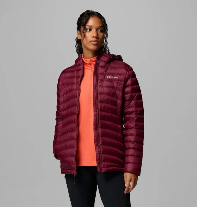 Damen-Daunenjacke mit Kapuze aus Corelite™ Damen-Daunenjacke mit Kapuze aus Corelite™