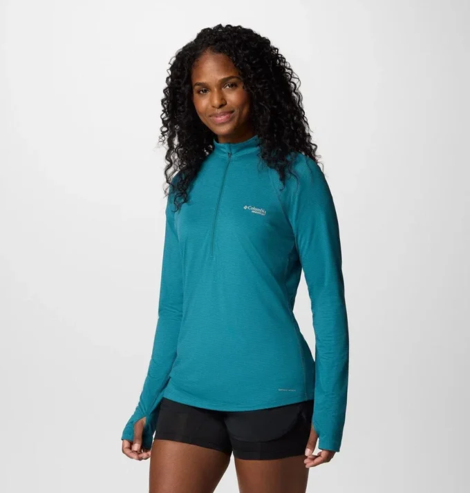 Damen Endless Trail™ Half Zip Mesh Langarmshirt