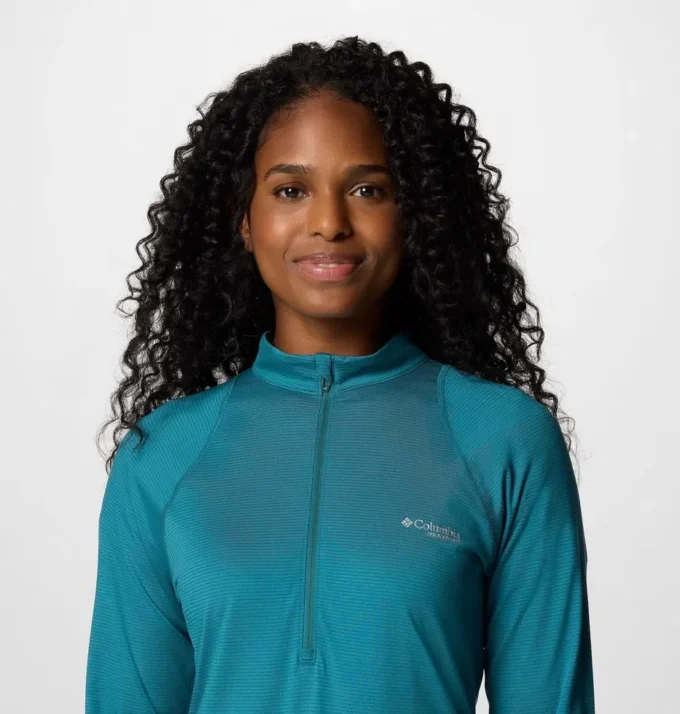 Damen Endless Trail™ Half Zip Mesh Langarmshirt